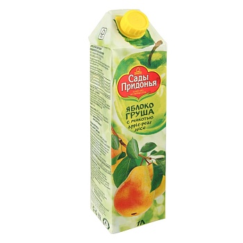 САДЫ ПРИДОНЬЯ 1л Сок ЯБЛОКО/ГРУША восстан. с мякотью т/пак ПРИЗМА  1*6