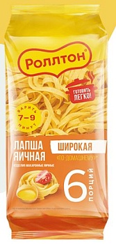 РОЛЛТОН Лапша Яичная Домашняя 400гр  1*10
