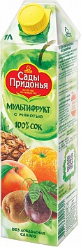 САДЫ ПРИДОНЬЯ 1л Сок МУЛЬТИФРУКТ с мякотью восстан. т/пак 1*12