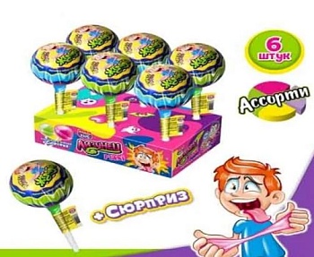 КАНДИ-КЛАБ ЛИЗУНЕЦ MAXI ЖЕВАМБА с подарком 112гр  1*24