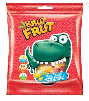 KDV Мармелад жевательный КрутФрут Динозаврики 70гр  1*50