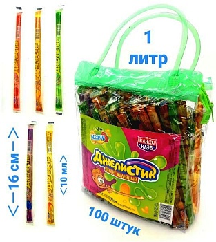 КАНДИ-КЛАБ Десерт желейный ДЖЕЛИСТИК ассорти (Сумка) 10мл  12*100 КАНДИ-КЛАБ Десерт желейный ДЖЕЛИСТИК ассорти (Сумка) 10мл  12*100