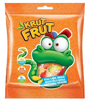 KDV Мармелад жевательный КрутФрут Змейка 70гр  1*50