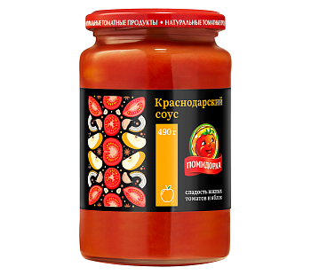 ПОМИДОРКА Соус КРАСНОДАРСКИЙ 480мл  1*6