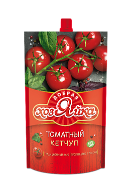МАХЕЕВ ДОБРАЯ ХОЗЯЙКА Кетчуп ТОМАТНЫЙ 300гр д/пак 1*16