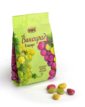 РАХАТ Драже ВИНОГРАД в сахаре фас.150гр  1*30