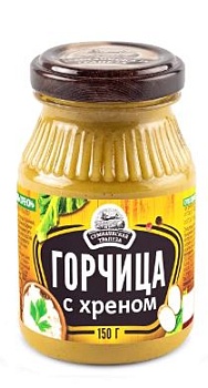СЕМИЛУКСКАЯ ТРАПЕЗА Горчица с Хреном 150гр п/э банка 1*18