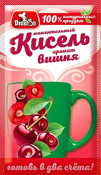 -20% Pr.PRESTON Кисель Б/П Вишня 30гр  1*30