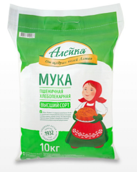 Мука в/с Алейка 10 кг (в мешке 5 шт)  1*1