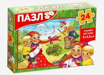 Игрушка ПАЗЛ ДЕТСКИЕ СКАЗКИ №2 детский 24эл   1*1