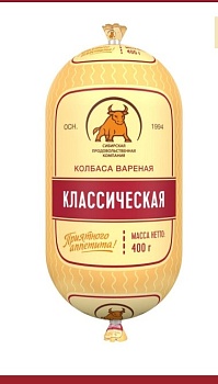 СПК Колбаса вареная Классическая  0,400 кг  1*1 СПК Колбаса вареная Классическая  0,400 кг  1*1