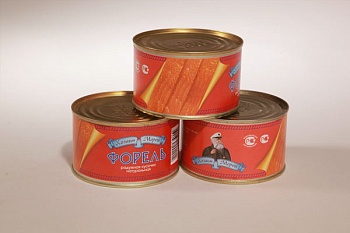 ХОЗЯИН БАЛТИКИ Форель натуральная кусочки 240 ж/б 1*48