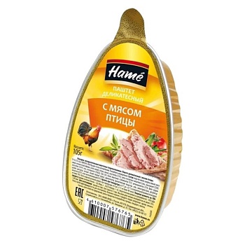 ХАМЕ Паштет 105гр Мясо птицы 1*16