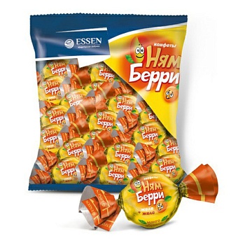ЭССЕН Конфеты НЯМБЕРРИ абрикос и манго вал желейные  1*4
