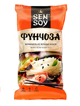 СЭНСОЙ Вермишель Фунчоза Премиум 200гр пакет 1*16