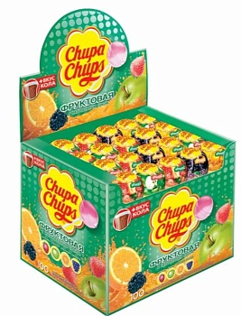 ВАН МЕЛЛЕ Карамель ЧУПА-ЧУПС Фруктовый + кола  12*100