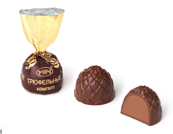 РАХАТ Конфеты ТРЮФЕЛЬНЫЕ с начинкой  1*3,5 РАХАТ Конфеты ТРЮФЕЛЬНЫЕ с начинкой  1*3,5