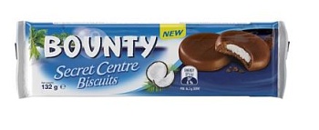 ОПТ Печенье БАУНТИ secret centre 132гр  1*12