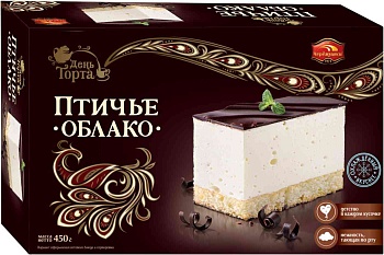 ЧЕРЕМУШКИ Торт ПТИЧЬЕ ОБЛАКО 450гр  1*6