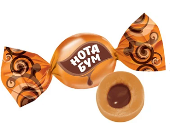 KDV Конфеты НОТА БУМ орех нач. жевательные 500г пакет 1*10