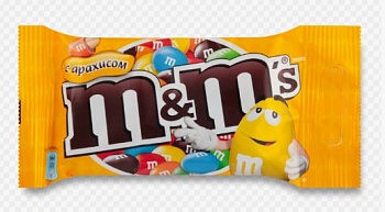 МАРС Драже М&М арахис 45гр (5*32)  5*32