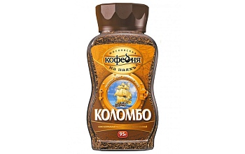 -33% АКЦИЯ МКП Кофе сублим. КОЛОМБО 95гр стекл/банка 1*8