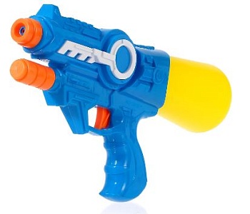 Игрушка ВОДНЫЙ ПИСТОЛЕТ КОСМОС микс с накачкой 28см   1*1