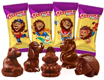 -6% СЛАВЯНКА Конфеты ЛЕВУШКА Детям Чудо-звери /пак.1кг./ 1*3