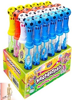 Мыльные пузыри НАДУВАТЕЛИ ФУТБОЛ  60мл  12*24