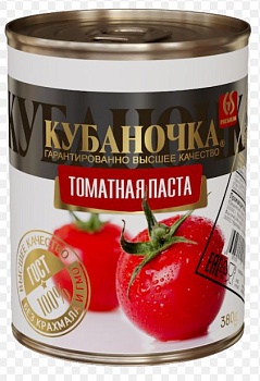 КУБАНОЧКА Томатная паста  380гр ж/б ГОСТ1*12