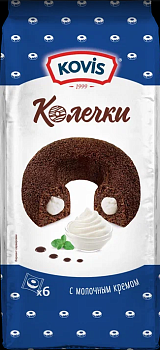РКК КОВИС Сдоба КОЛЕЧКИ Молочные (индив.упак) 240гр  1*6