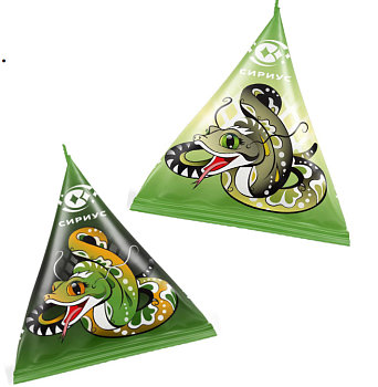 СИРИУС Драже АРАХИС ПИРАМИДКА КИТАЙСКАЯ ЗМЕЯ в конд. глаз. и хруст. корочке фас.500гр.  1*8