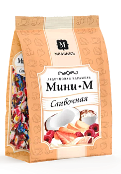 МАЛВИК Карамель МИНИ-М вкус ЮГА фас.1кг пакет 1*6