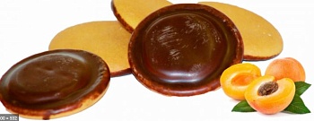 КИКО Печенье сдобное КИКО глазир. /Абрикос/ в шоколаде 600гр. ТВ 1*14