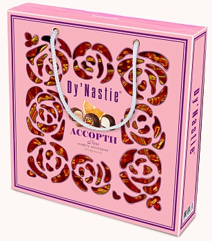 DY NASTIE Набор конфет 170гр АССОРТИ ROSE (сумка) 1*5