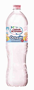 СВЯТОЙ ИСТОЧНИК Вода 1,5л ПЭТ ДЕТСКАЯ СВЕТЛЯЧОК Негазированная 1*6
