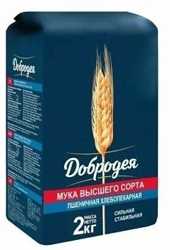 ДОБРОДЕЯ Мука в/с /пак.2кг/  1*6