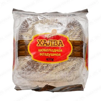 ТАРАЗ Халва Воздушная ШОКОЛАДНАЯ фас.400гр  1*12