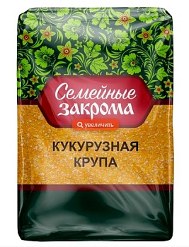 СЕМЕЙНЫЕ ЗАКРОМА Крупа КУКУРУЗНАЯ  700гр  1*12