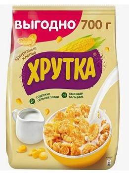 НЕСТЛЕ Сухие завтраки ХРУТКА хлопья 700гр м/уп 1*6