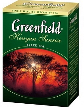 ГРИНФИЛД Чай черный лист. Кения Санрайз 100гр.  1*14