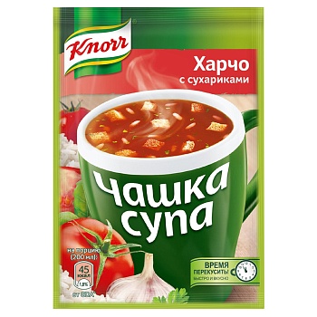 KNORR Суп Б/П Чашка Супа Харчо с сухариками   1*30