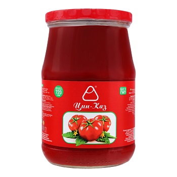 ЦИН-КАЗ Томатная паста  720гр стекл/банка 1*12