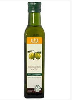 Масло оливковое ALSTA 250 мл натуральное ст/бут 1*12