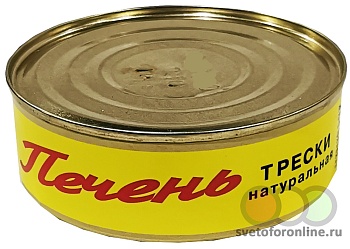 ХОЗЯИН БАЛТИКИ Печень трески натуральная 230гр ж/б ГОСТ1*48