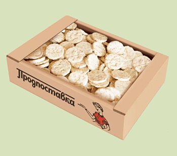 ПРОДПОСТАВКА Печенье РИСОВОЕ в белой глаз. б/гл. 300гр  1*1