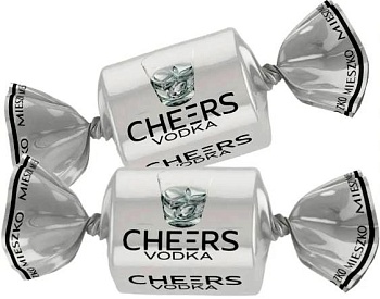 ПОЛЬША Конфеты шоколадные ВОДКА CHEERS LIKWORY VODKA  1*2,5 ПОЛЬША Конфеты шоколадные ВОДКА CHEERS LIKWORY VODKA  1*2,5
