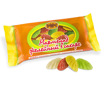 РАХАТ Мармелад ЖЕЛЕЙНЫЙ В САХАРЕ  фас.250гр  1*13