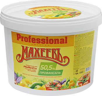 МАХЕЕВЪ ХОРЕКА Майонез Провансаль 57%  9,4кг ведро 1*1