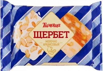 ТИМОША Щербет МОЛОЧНО-АРАХИСОВЫЙ 200гр  1*16